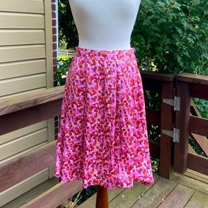 Zara Silk Floral Patterned Skirt
